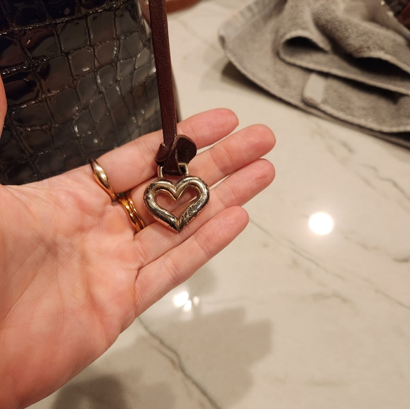 Brighton Patent Leather Croc Embossed Bag - Picture 12 of 16